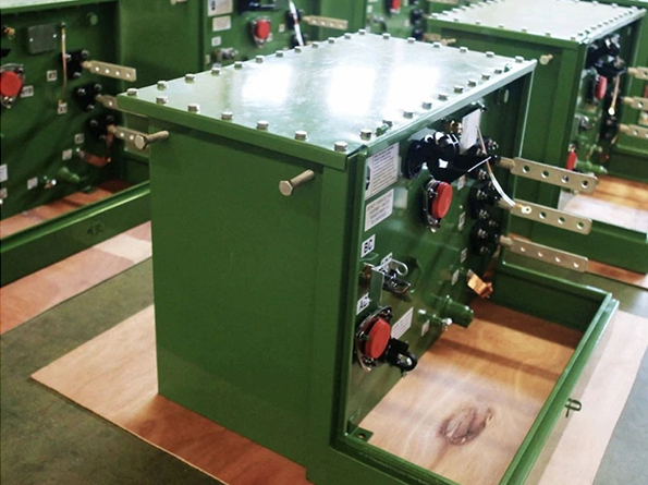 Green switching equipment assembly view