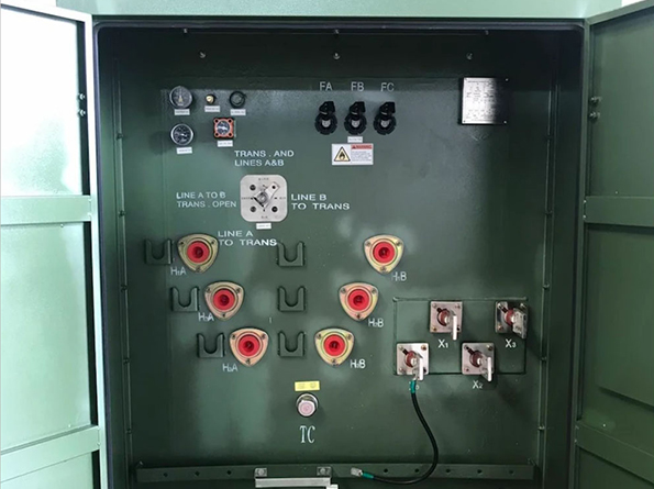 Switching equipment connection panel