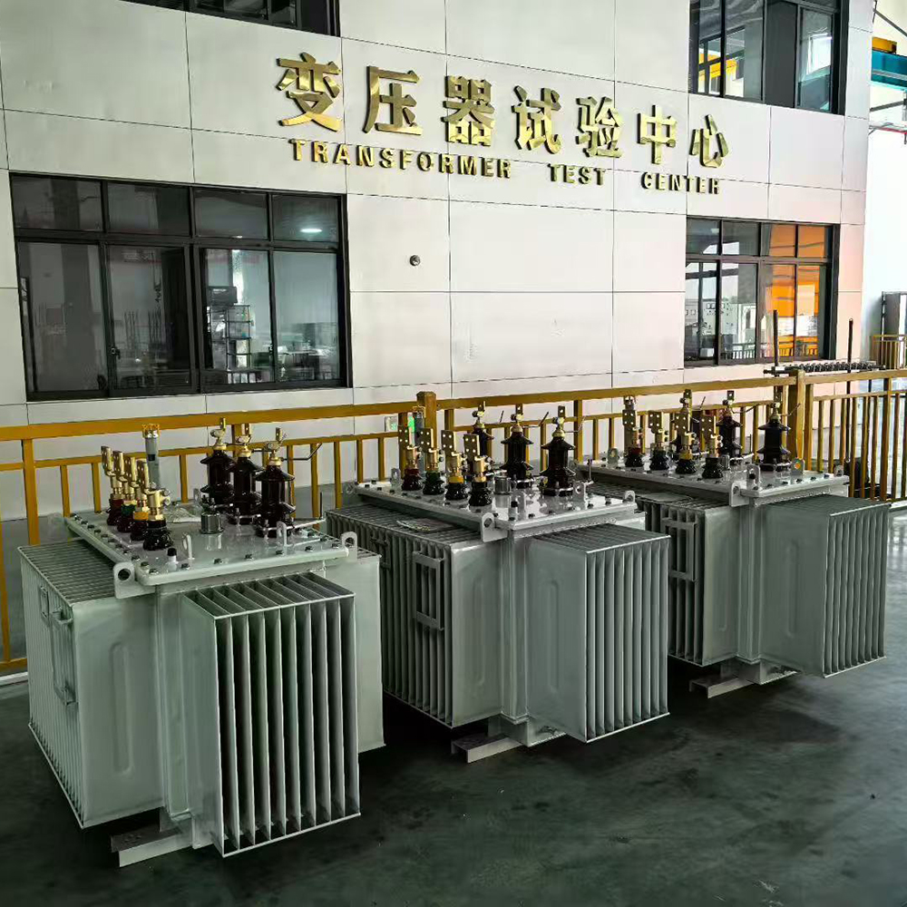 Distribution transformers at a supplier facility